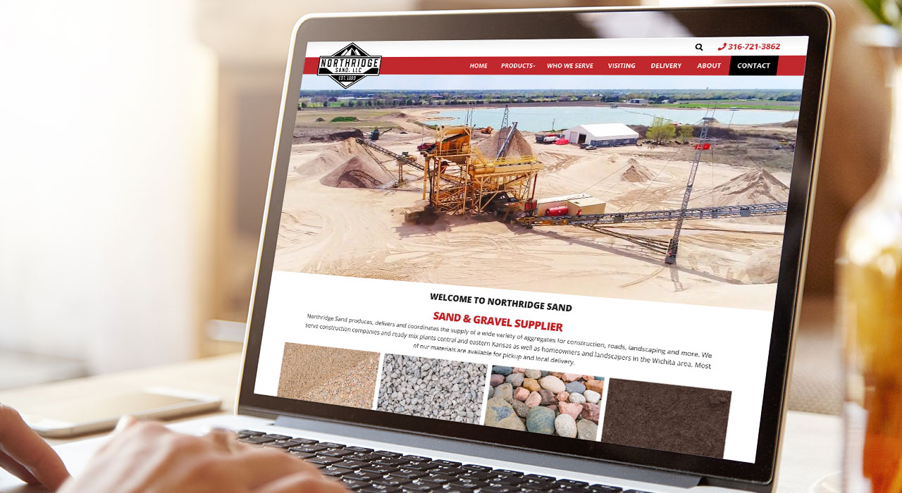 Northridge Sand Website Design
