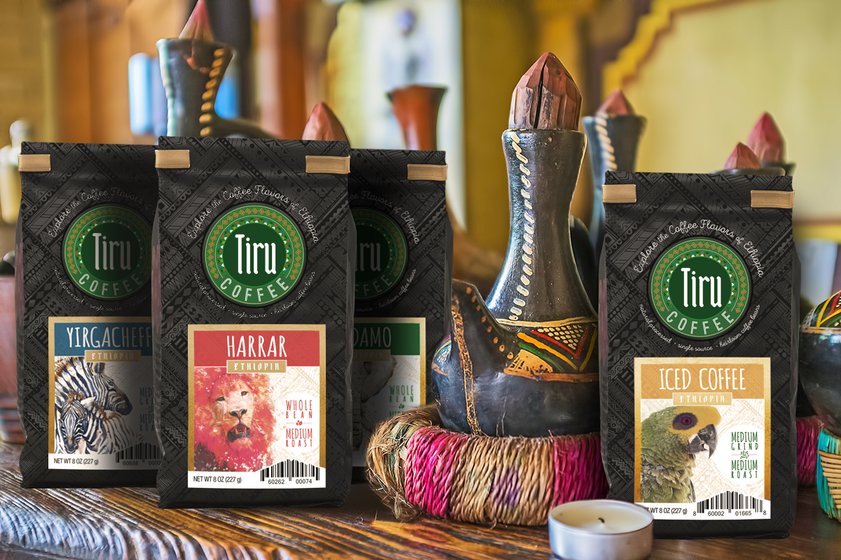 Tiru Coffee Packaging Mockup