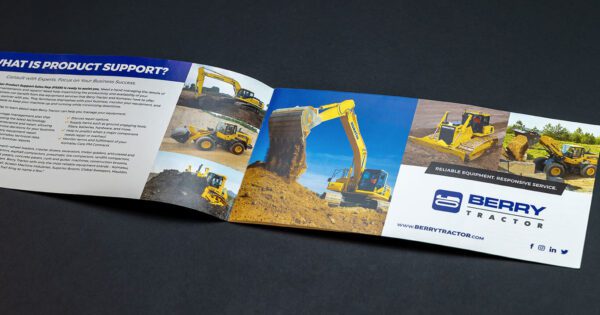 Graphic Design Berry Tractor Brochure